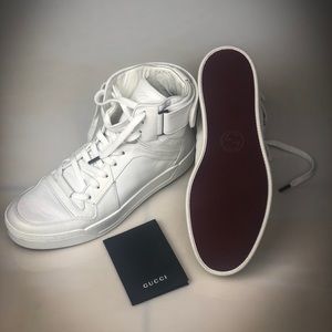 Men’s white Gucci High top shoes